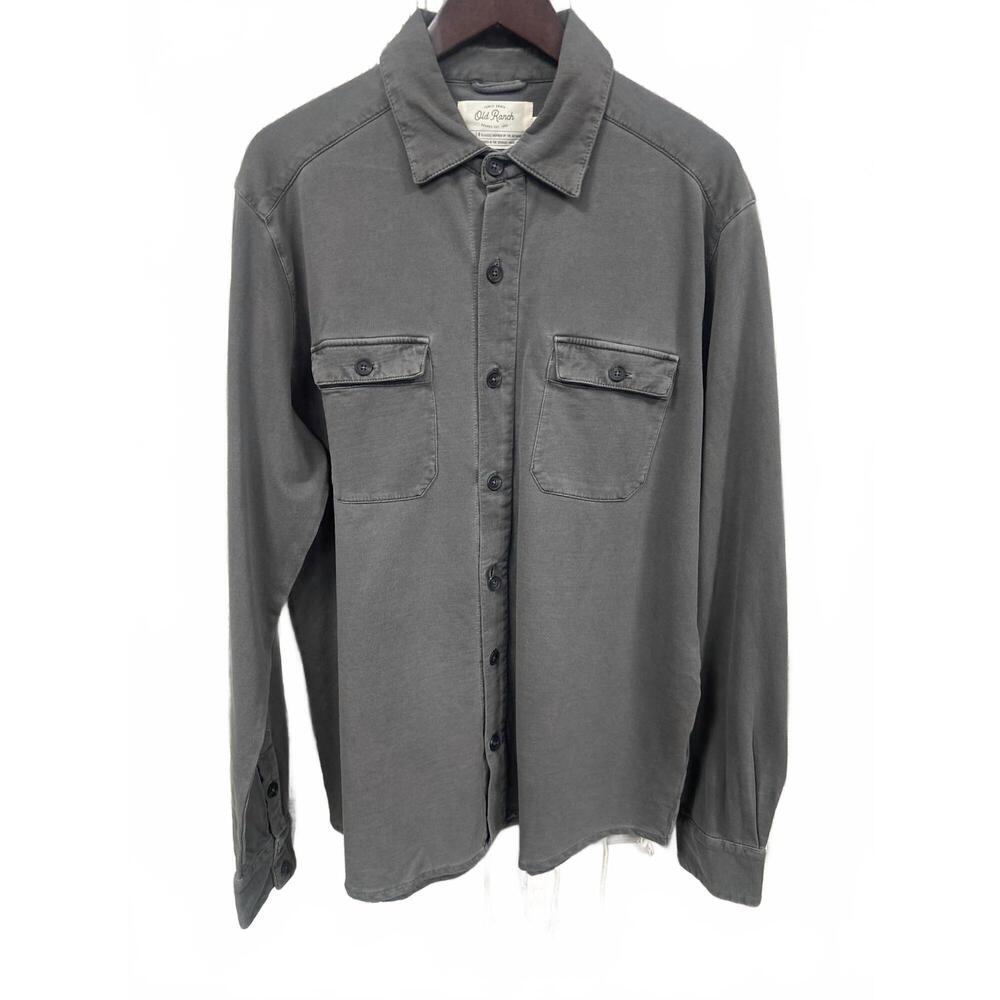 NEW OLD RANCH men's sprague long sleeve shirt in grey